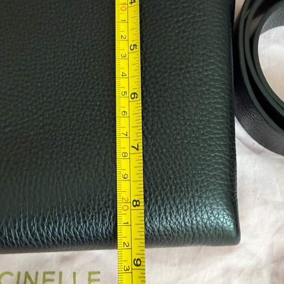 NWT Coccinelle Arlettis Black Leather Handbag detachable crossbody strap Medium - Picture 14 of 16